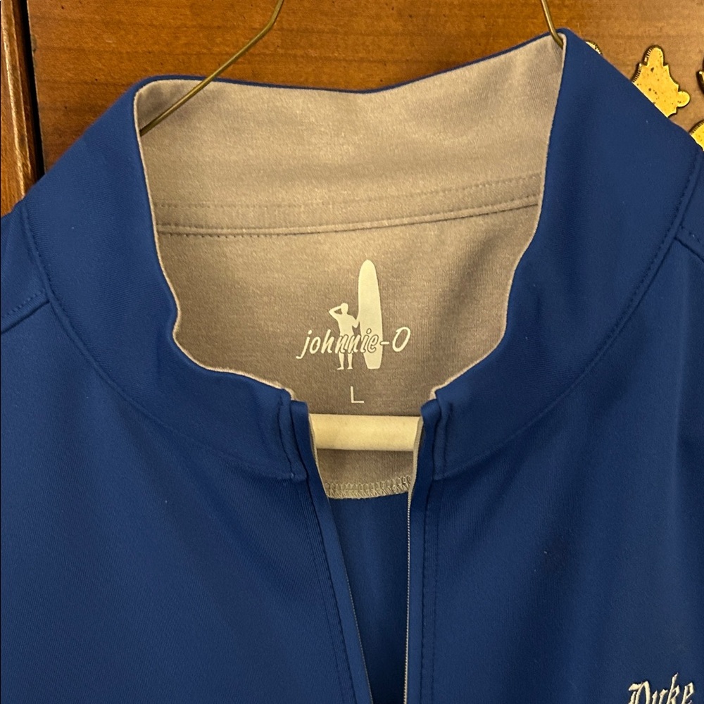 johnnie-O Blue Zip Up Sweater - Picture 2 of 3